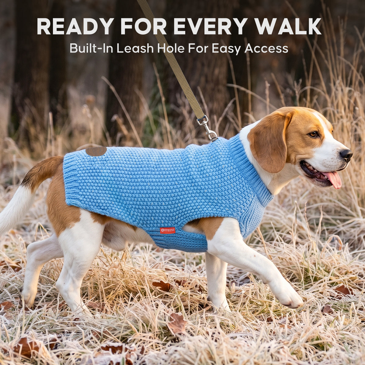 Blue Reflective Dog Pullover Sweater gallery image 9