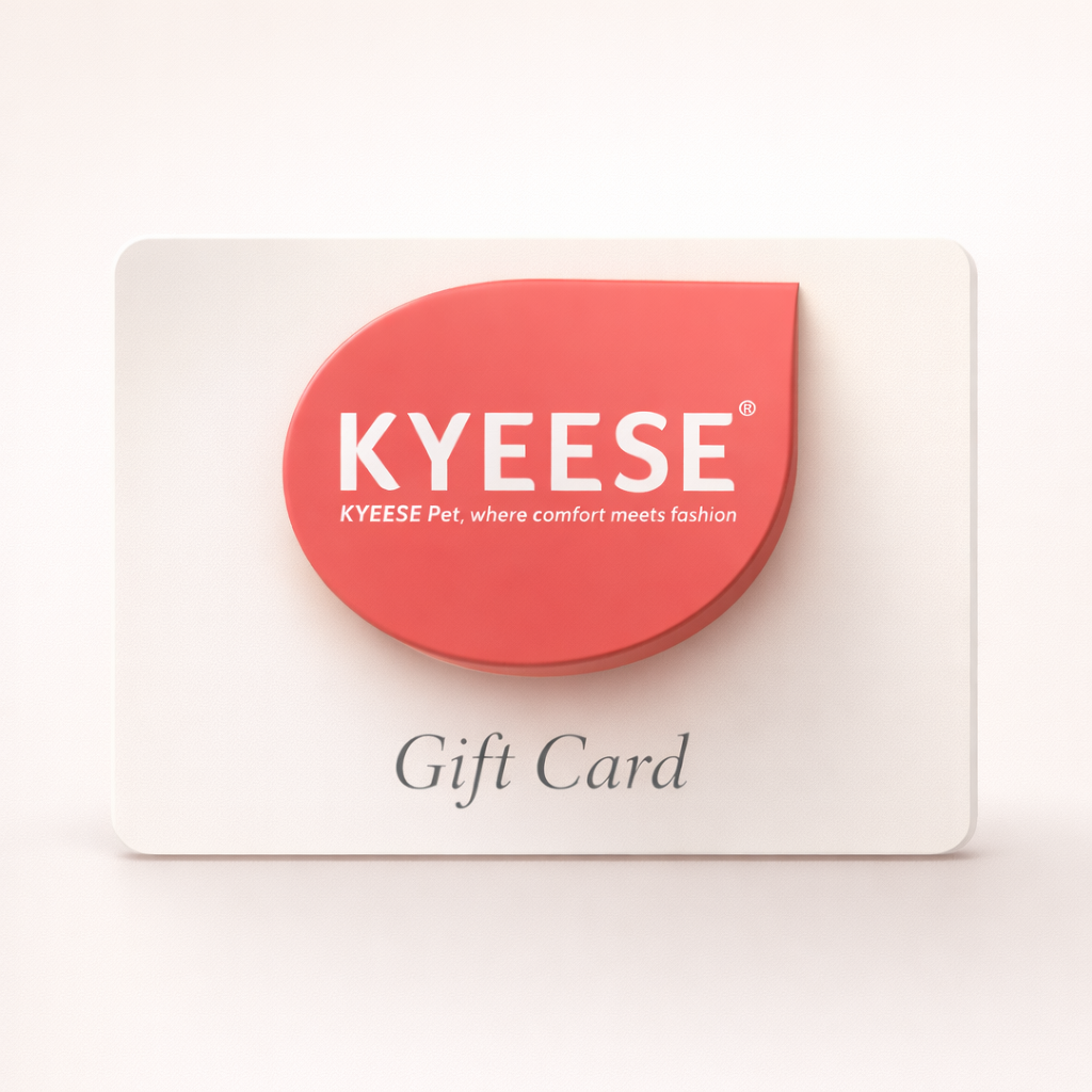 Gift card with KYEESE logo and Gift Card text on white card