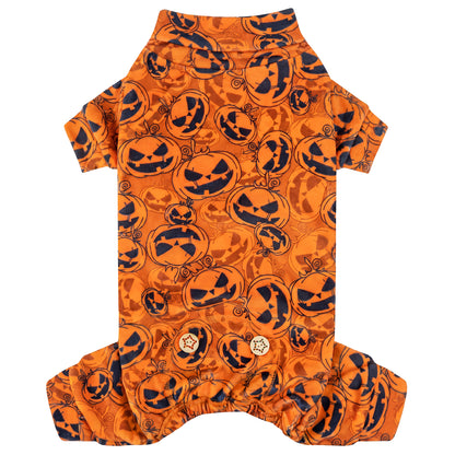 Orange Pumpkin Dog Halloween Pajamas