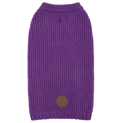 Purple Reflective Dog Pullover Sweater gallery image 1