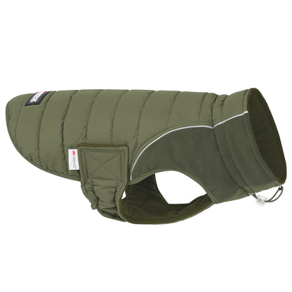 Green Waterproof Lined Dog Coat - Green coat gallery image 1