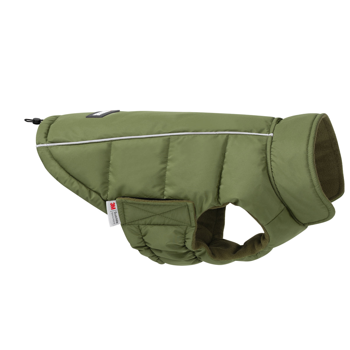 Green Reflective Dog Winter Coat gallery image 1