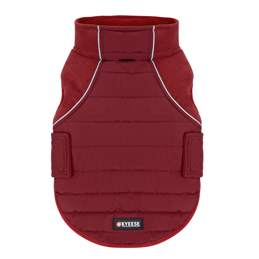 Red Waterproof Lined Dog Coat gallery image 4