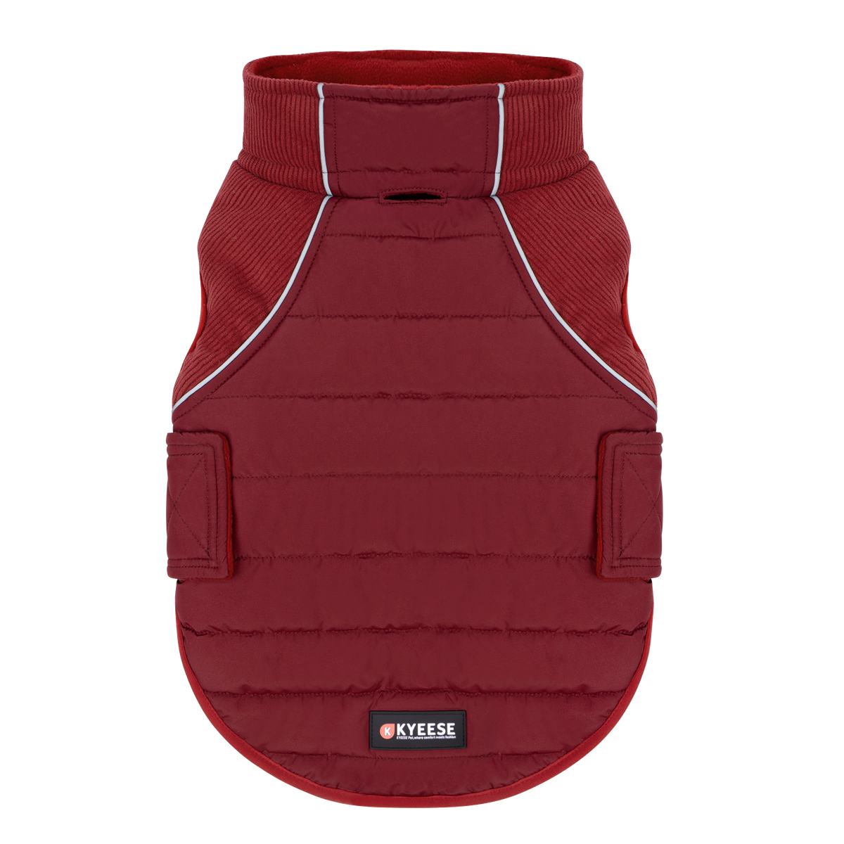 Red Waterproof Lined Dog Coat gallery image 4
