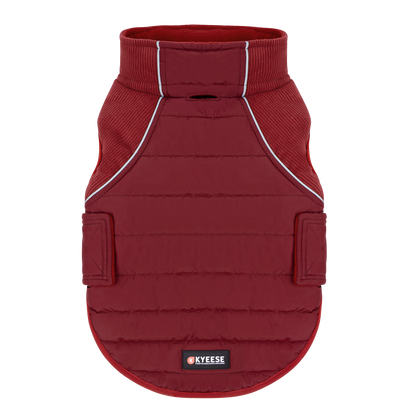 Red Waterproof Lined Dog Coat gallery image 4