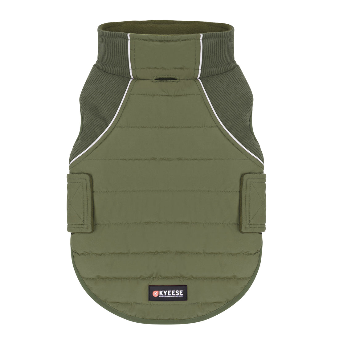 Green Waterproof Lined Dog Coat - Green coat gallery image 4