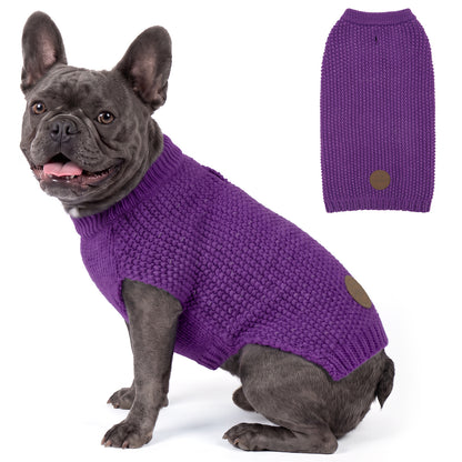 Purple Reflective Dog Pullover Sweater gallery image 3
