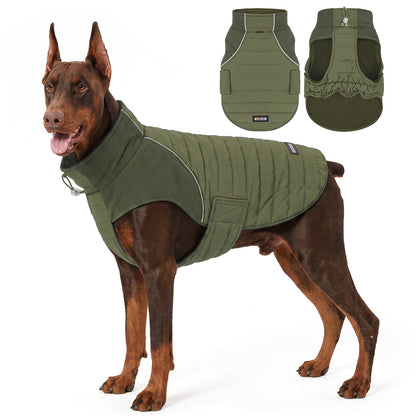 Green Waterproof Lined Dog Coat - Green coat gallery image 3