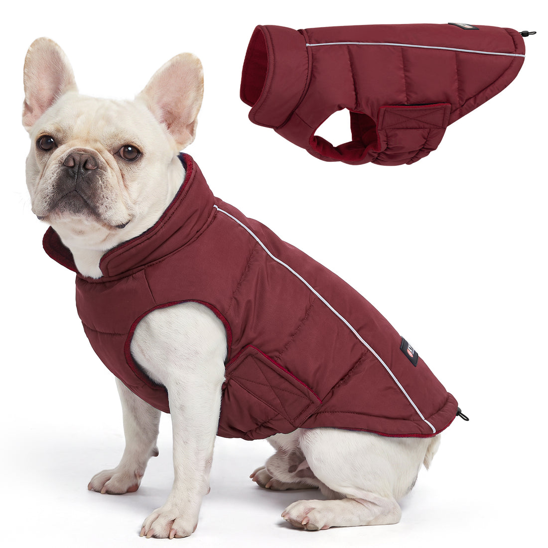 Red Reflective Dog Winter Coat gallery image 2