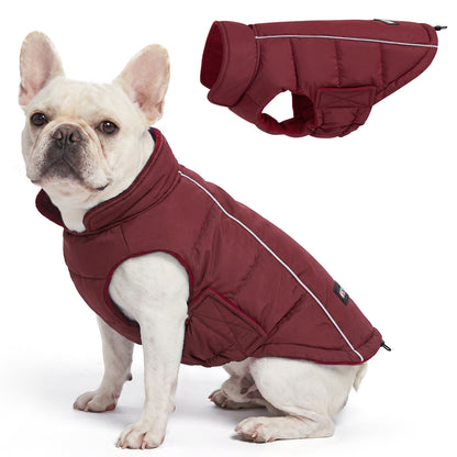 Red Reflective Dog Winter Coat gallery image 2