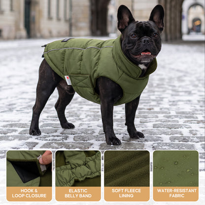 Green Reflective Dog Winter Coat gallery image 4