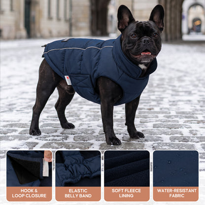 Blue Reflective Dog Winter Coat gallery image 4