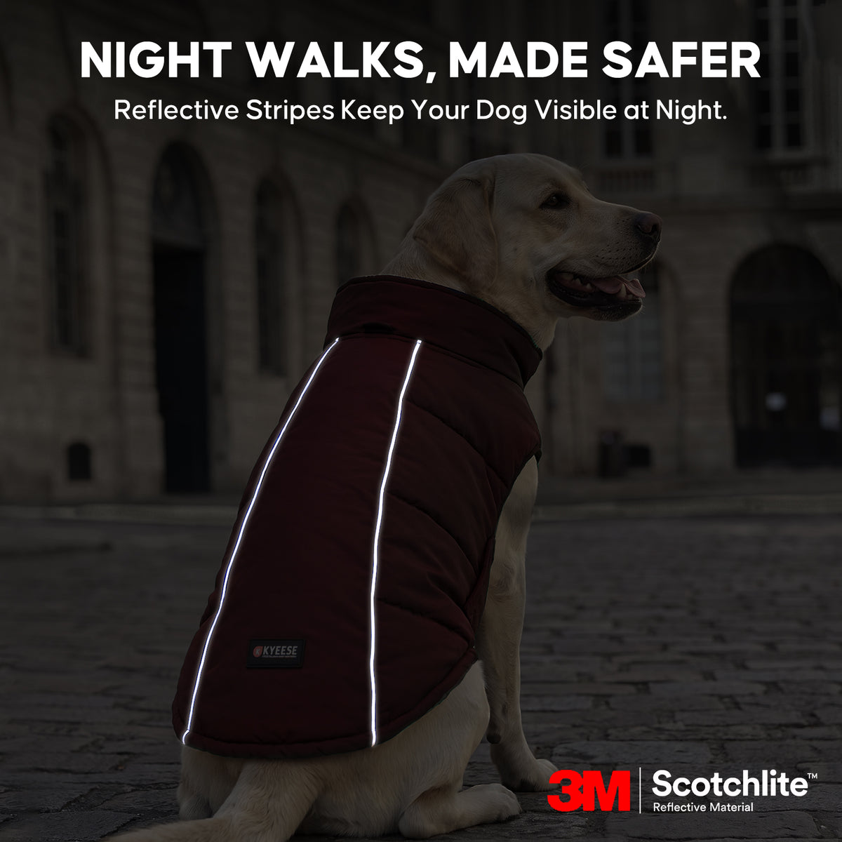 Red Reflective Dog Winter Coat gallery image 5