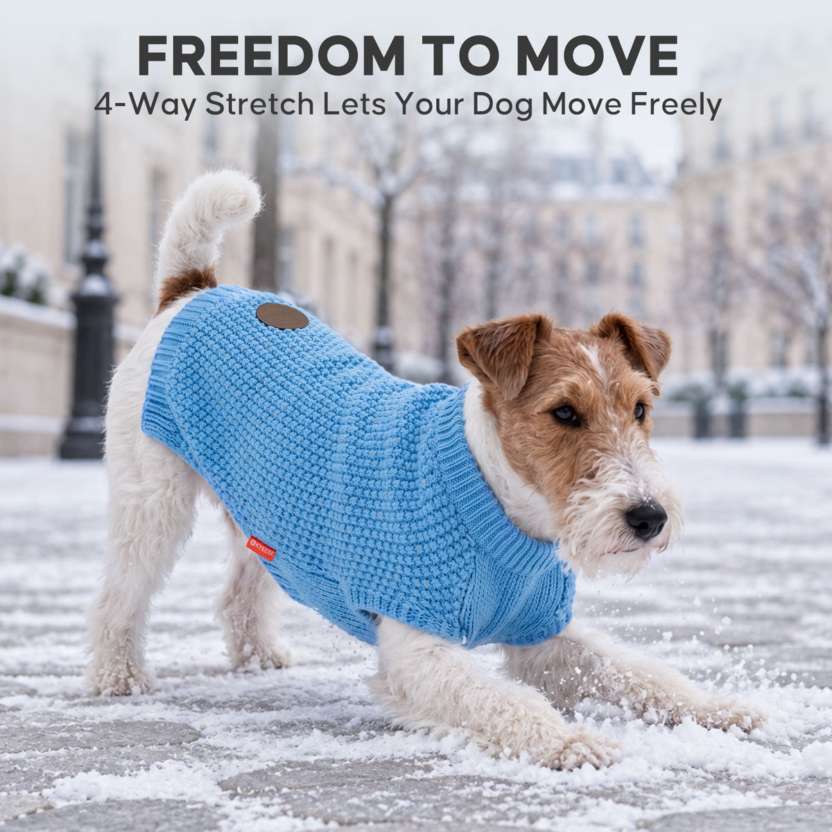 Blue Reflective Dog Pullover Sweater gallery image 8