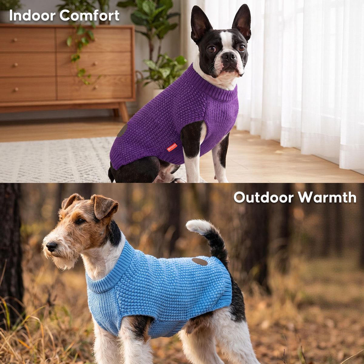 Blue Reflective Dog Pullover Sweater gallery image 7