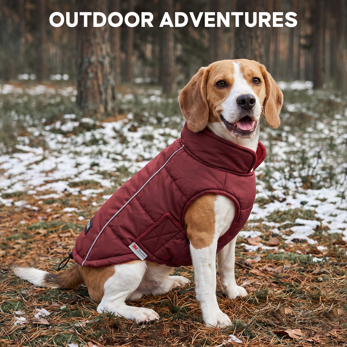 Red Reflective Dog Winter Coat gallery image 7