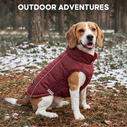 Red Reflective Dog Winter Coat gallery image 7
