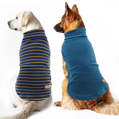 Sleeveless Velvet Dog Sweater 2 Pack - Navy Blue | KYEESE