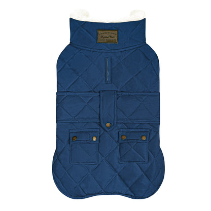 Blue Waterproof Lined Dog Coat - Blue coat gallery image 5