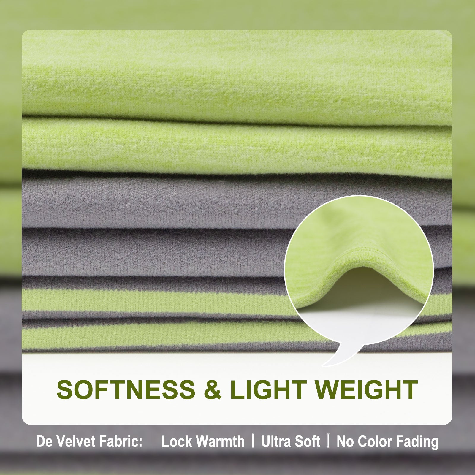 Lime green plush fabric swatch for a lightweight dog raglan sleeve shirt
