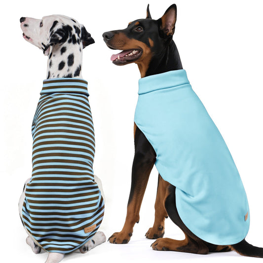 Sleeveless Velvet Dog Sweater 2 Pack - Blue | KYEESE