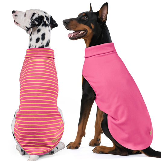 Sleeveless Velvet Dog Sweater 2 Pack - Pink | KYEESE