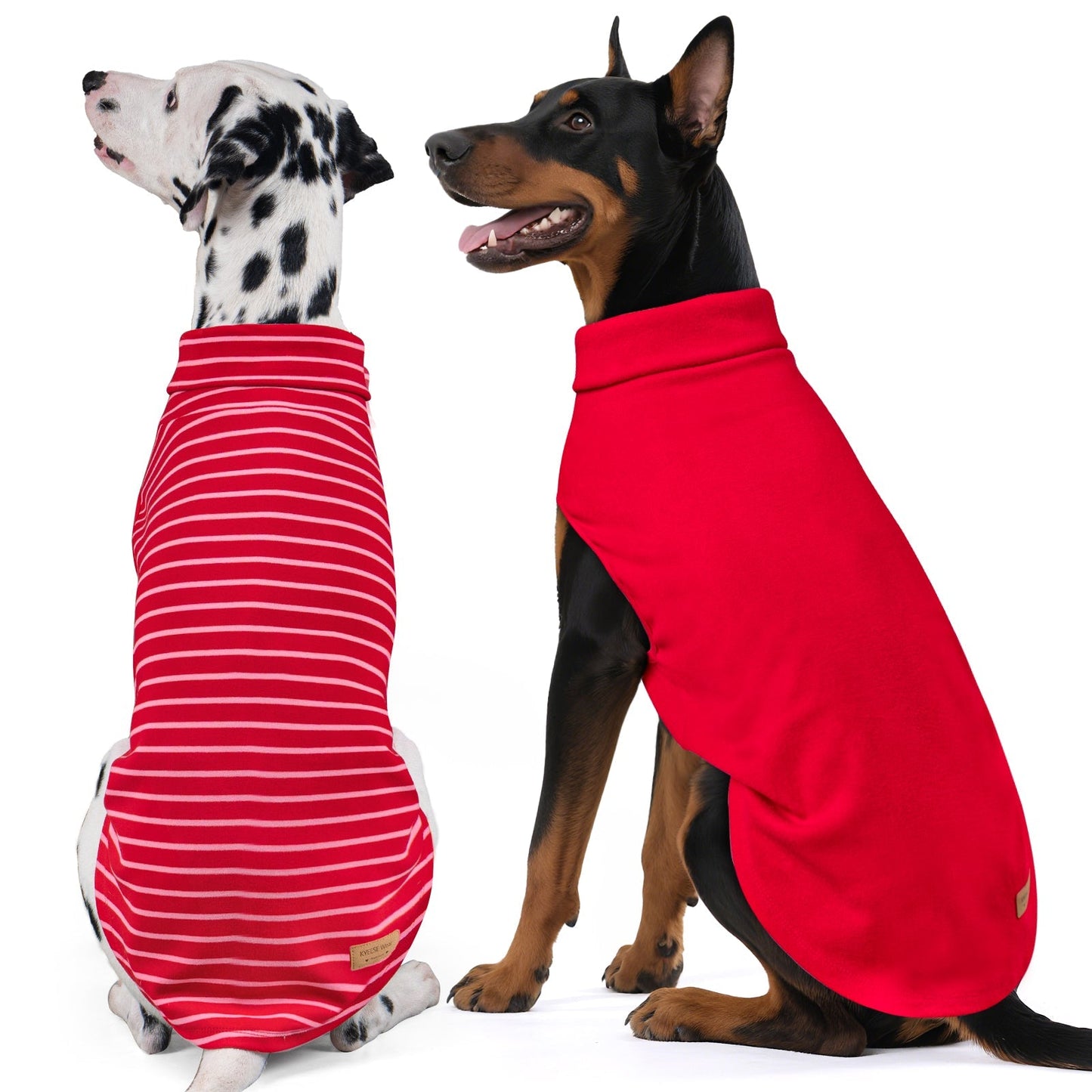 Sleeveless Velvet Dog Sweater 2 Pack - Red | KYEESE