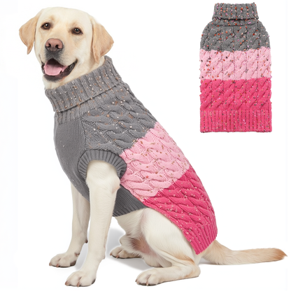 Turtleneck Knitted Dog Sweater