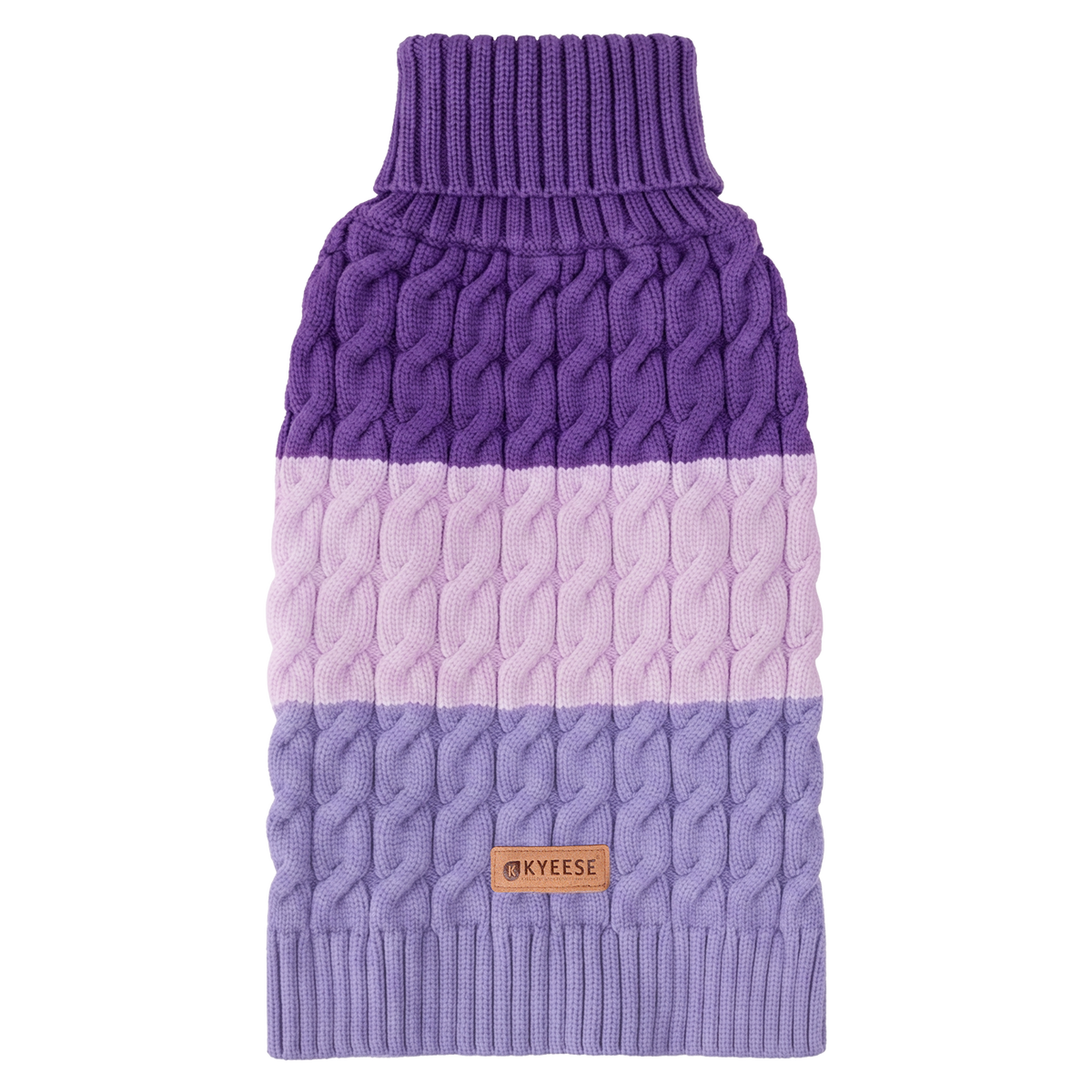 Purple Color Block Dog Pullover Sweater gallery image 10