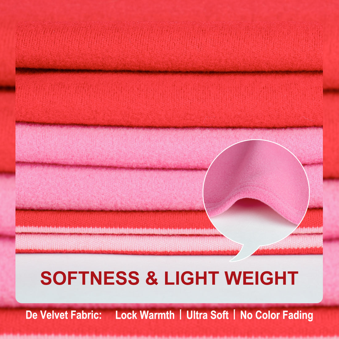 Pink and red striped dog shirt fabric swatches