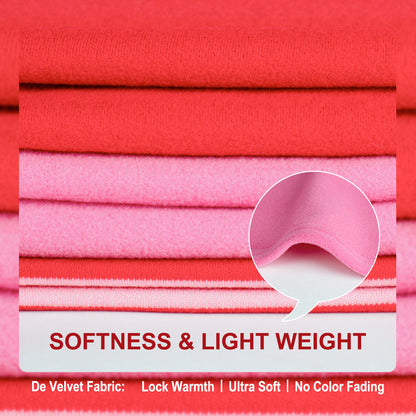 Pink and red striped dog shirt fabric swatches