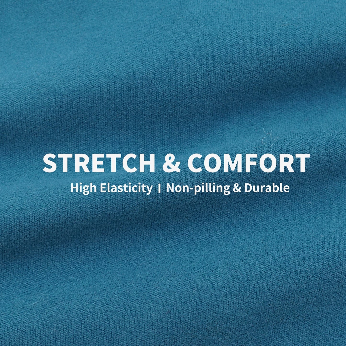 Blue velvet fabric swatch for a stretch and comfortable dog sweater