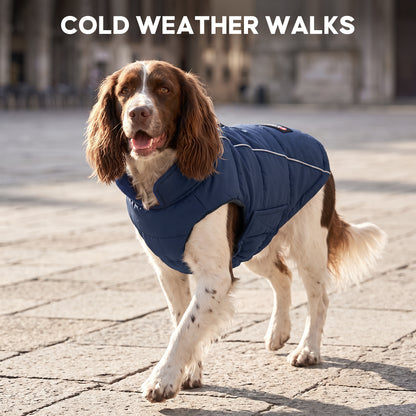 Blue Reflective Dog Winter Coat gallery image 7