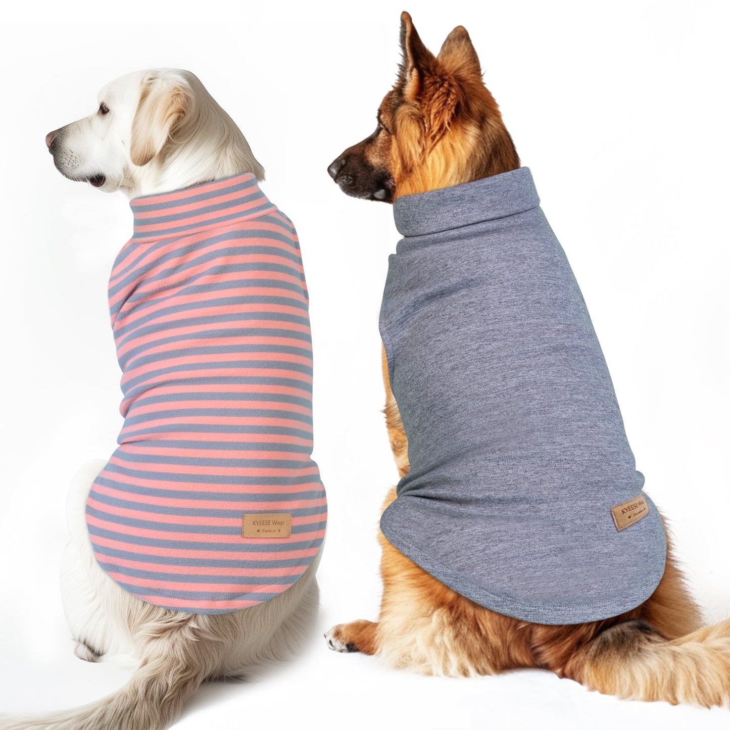 Sleeveless Velvet Dog Sweater 2 Pack - Grey | KYEESE