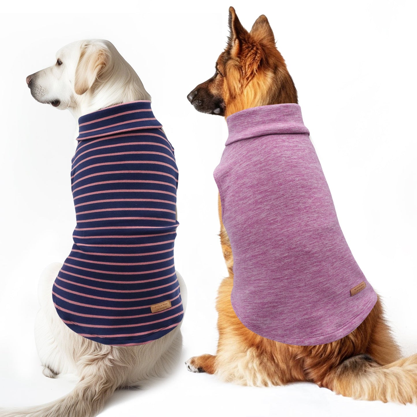 Sleeveless Velvet Dog Sweater 2 Pack - Dark Purple | KYEESE