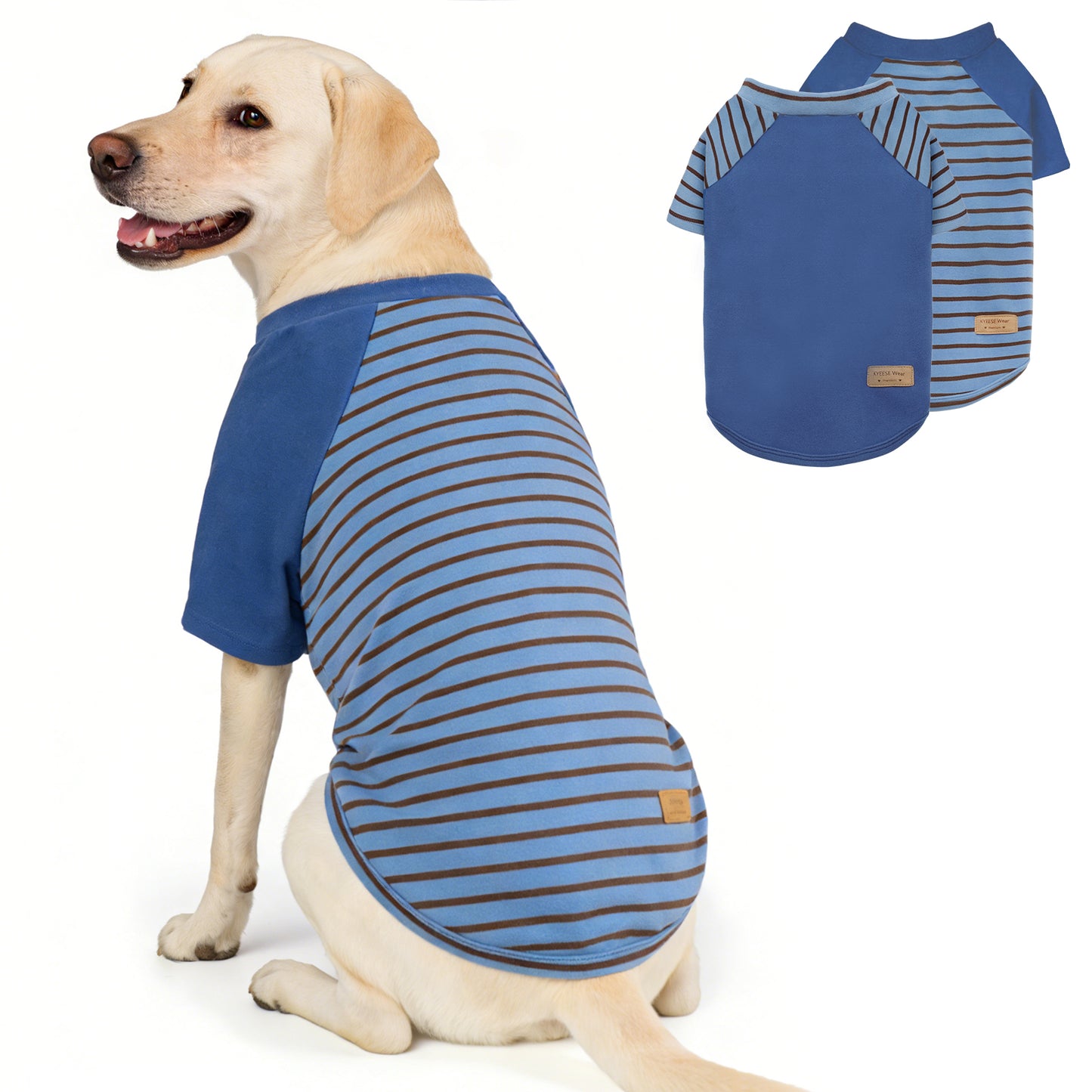 Raglan Sleeve Breathable Dog Shirt 3 Pack