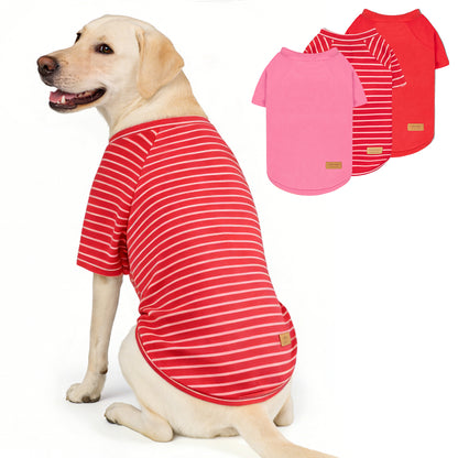 Raglan Sleeve Breathable Dog Shirt 3 Pack