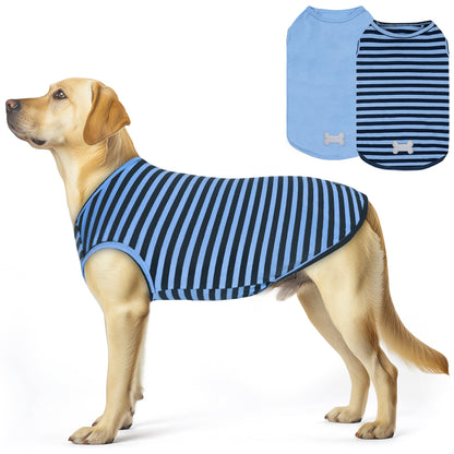 Striped Lightweight Dog Shirt 2 Pack