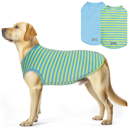 Striped Lightweight Dog Shirt 2 Pack