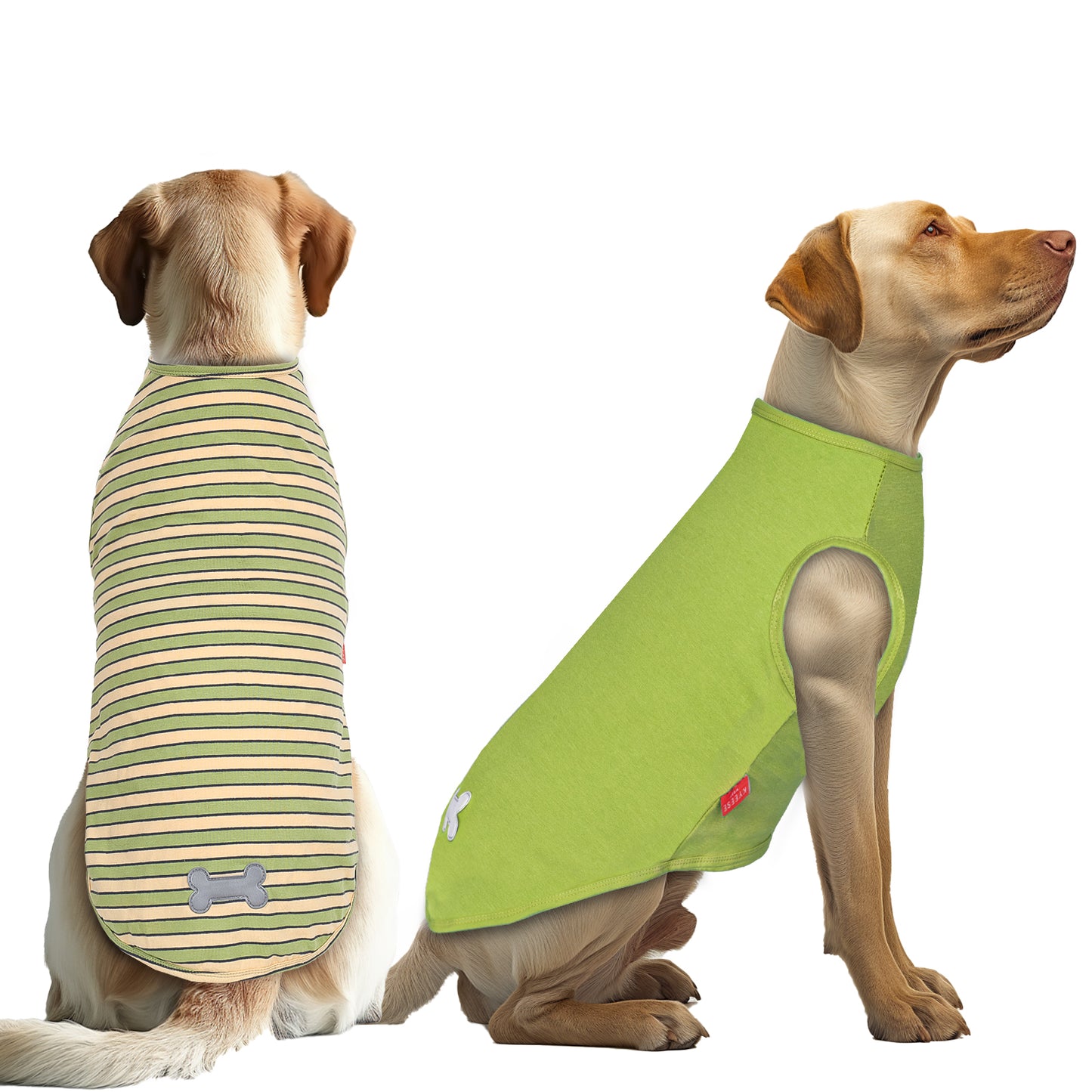 Striped Lightweight Dog Shirt 2 Pack