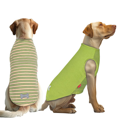 Striped Lightweight Dog Shirt 2 Pack