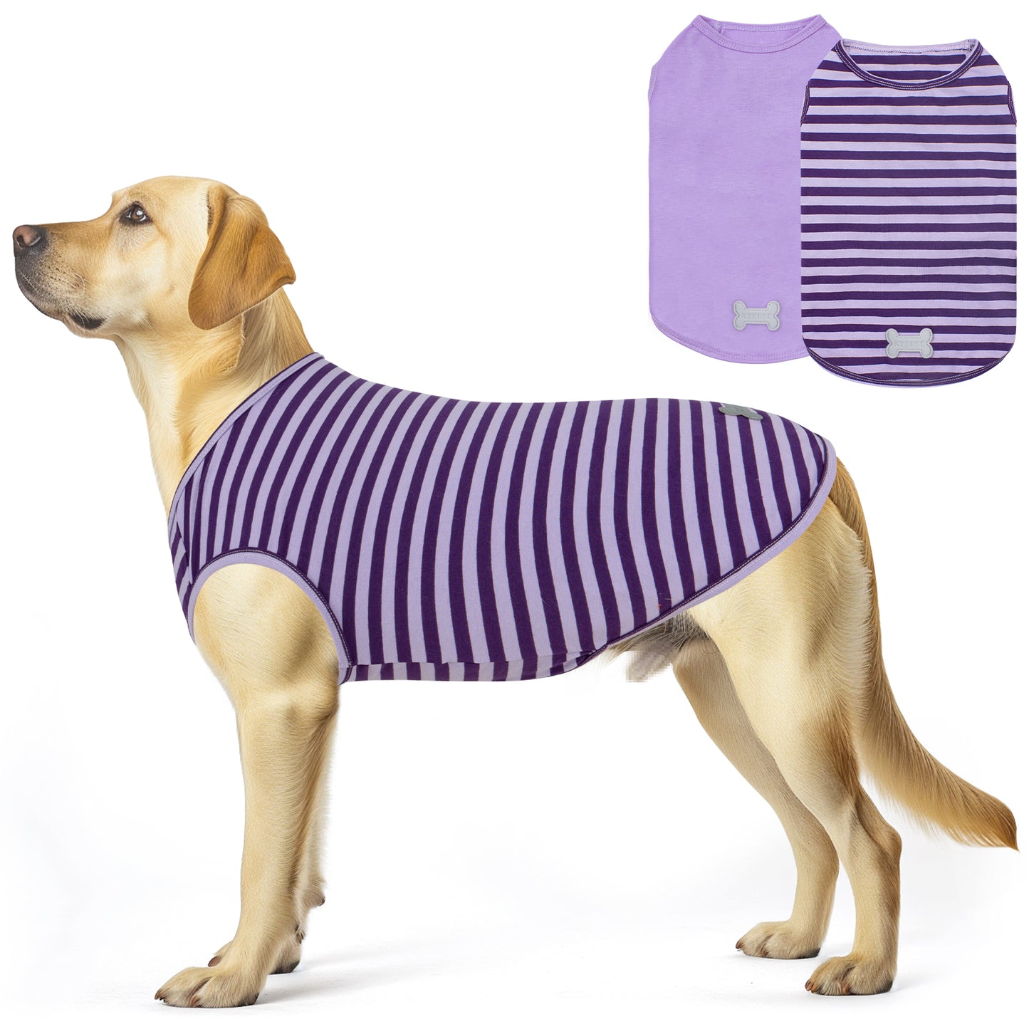 Striped Lightweight Dog Shirt 2 Pack