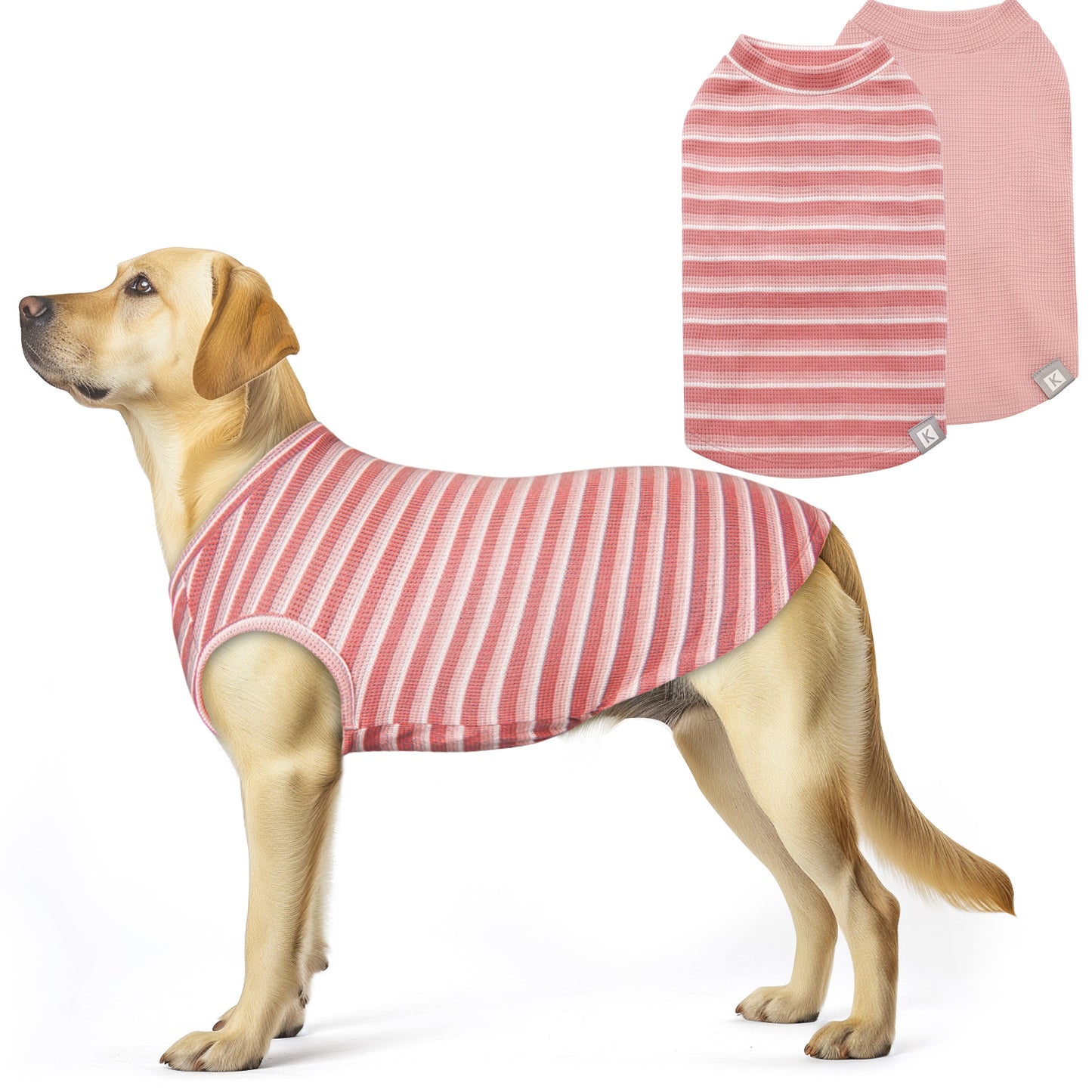 Waffle Breathable Dog Shirt 2 Pack