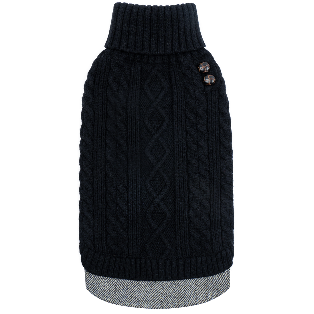Black Turtleneck Dog Pullover Sweater - gallery image 2