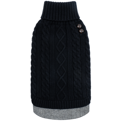 Black Turtleneck Dog Pullover Sweater - gallery image 2