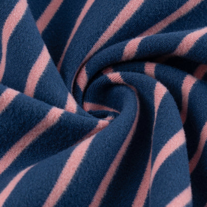 Navy Blue Striped Dog Onesie Pajamas - gallery image 3