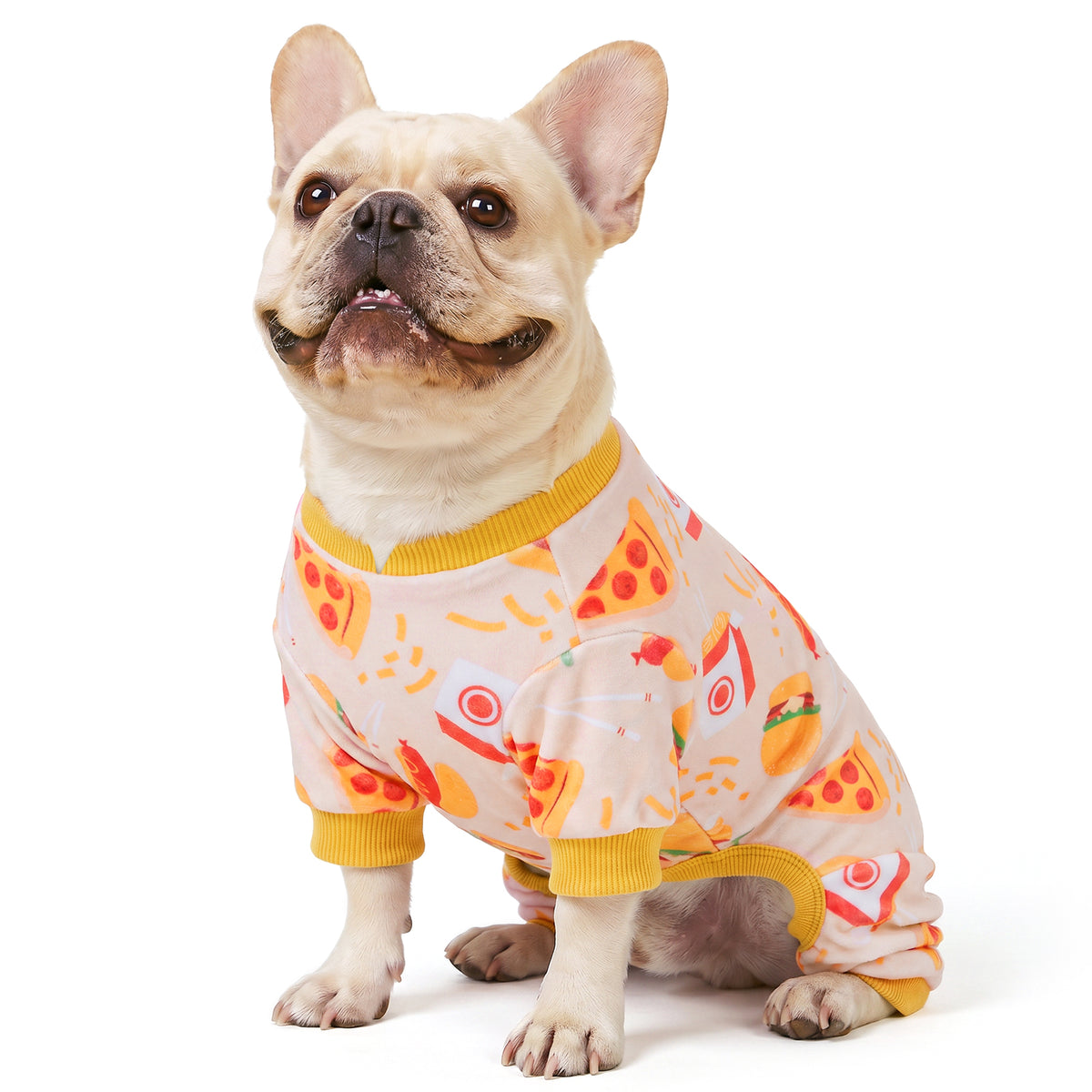 Pizza&Hamburger Dog Onesie Pajamas - gallery image 3