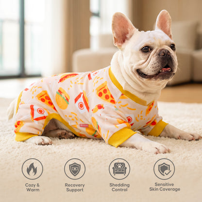 Pizza&Hamburger Dog Onesie Pajamas - gallery image 8