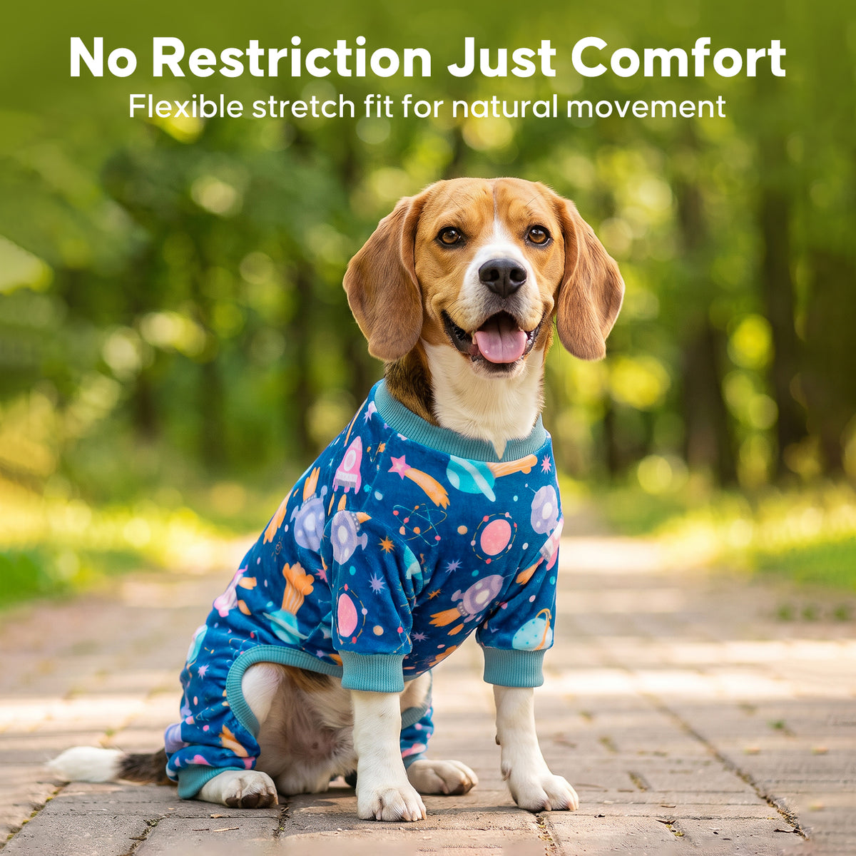 Spacecraft Dog Onesie Pajamas - gallery image 4